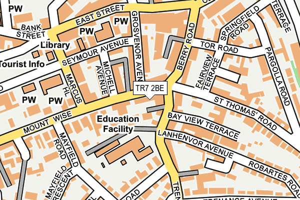 TR7 2BE map - OS OpenMap – Local (Ordnance Survey)