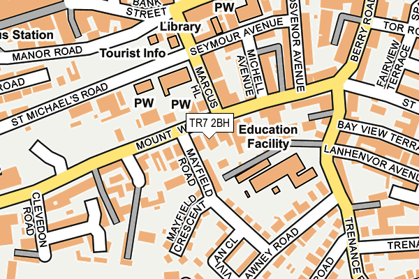 TR7 2BH map - OS OpenMap – Local (Ordnance Survey)