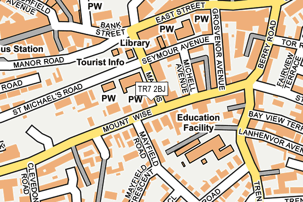 TR7 2BJ map - OS OpenMap – Local (Ordnance Survey)