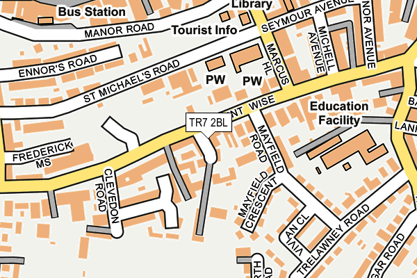 TR7 2BL map - OS OpenMap – Local (Ordnance Survey)