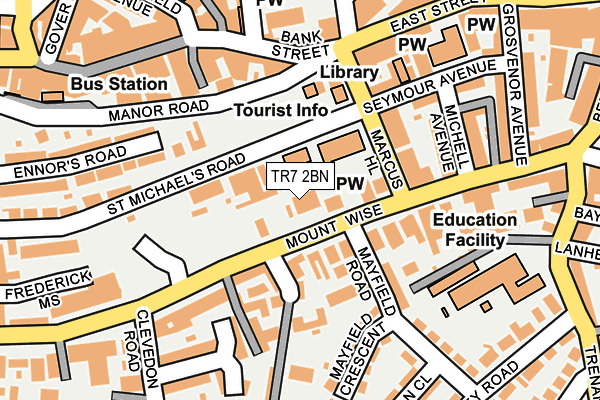 TR7 2BN map - OS OpenMap – Local (Ordnance Survey)