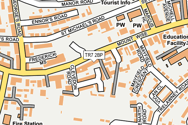 TR7 2BP map - OS OpenMap – Local (Ordnance Survey)