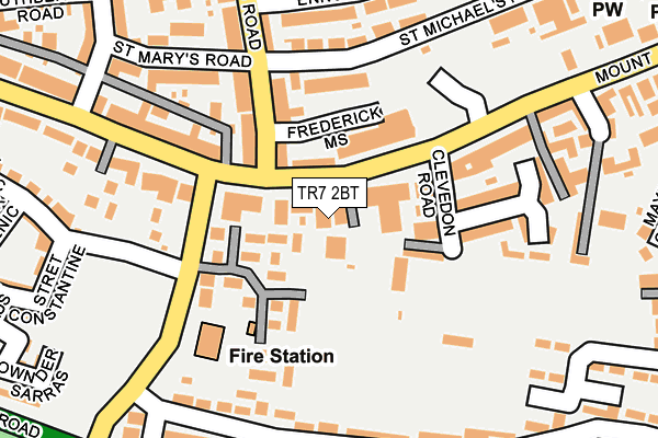 TR7 2BT map - OS OpenMap – Local (Ordnance Survey)