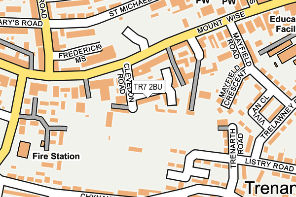 TR7 2BU map - OS OpenMap – Local (Ordnance Survey)