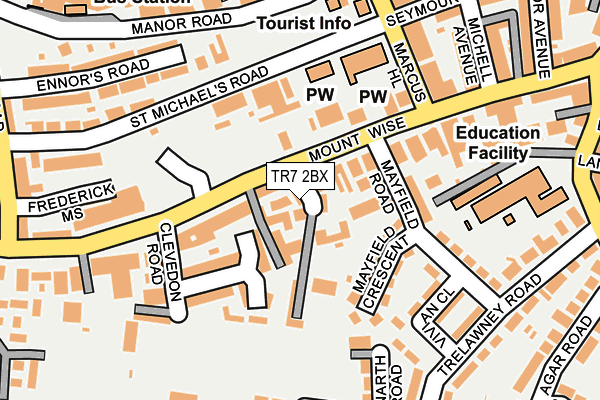 TR7 2BX map - OS OpenMap – Local (Ordnance Survey)