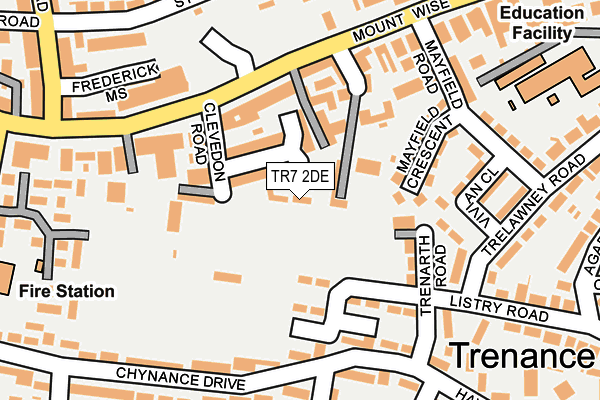 TR7 2DE map - OS OpenMap – Local (Ordnance Survey)