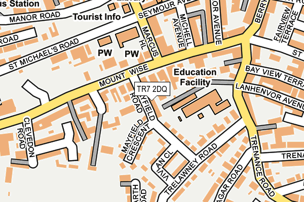 TR7 2DQ map - OS OpenMap – Local (Ordnance Survey)