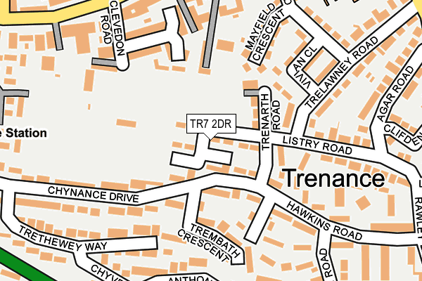 TR7 2DR map - OS OpenMap – Local (Ordnance Survey)