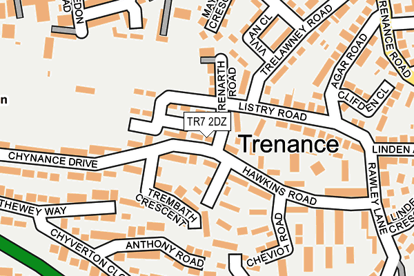 TR7 2DZ map - OS OpenMap – Local (Ordnance Survey)