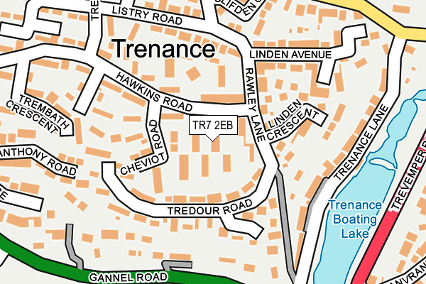 TR7 2EB map - OS OpenMap – Local (Ordnance Survey)