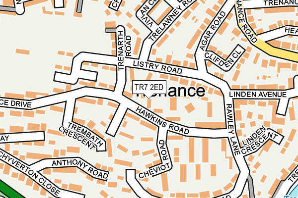TR7 2ED map - OS OpenMap – Local (Ordnance Survey)
