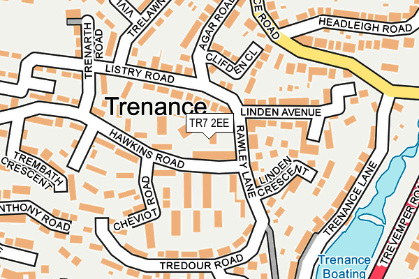 TR7 2EE map - OS OpenMap – Local (Ordnance Survey)