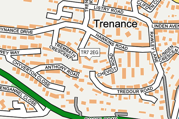 TR7 2EG map - OS OpenMap – Local (Ordnance Survey)