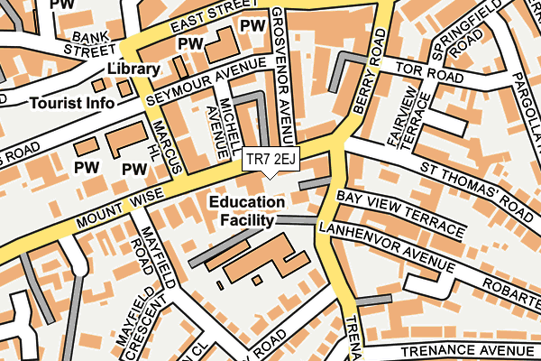 TR7 2EJ map - OS OpenMap – Local (Ordnance Survey)