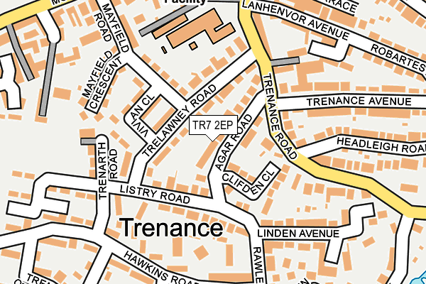 TR7 2EP map - OS OpenMap – Local (Ordnance Survey)