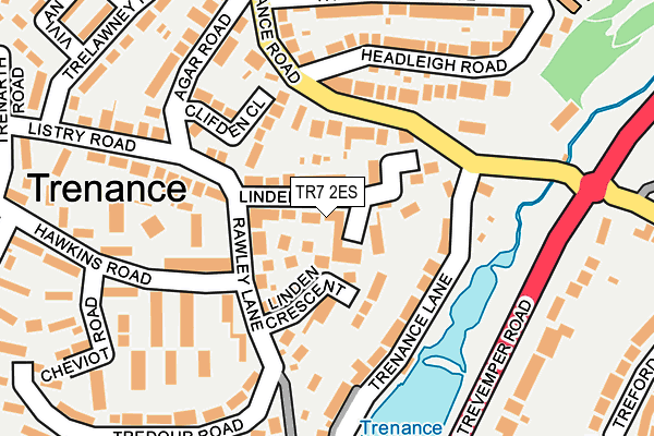 TR7 2ES map - OS OpenMap – Local (Ordnance Survey)