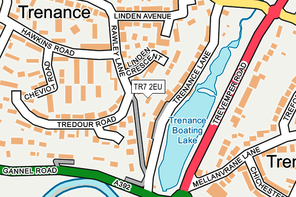 TR7 2EU map - OS OpenMap – Local (Ordnance Survey)