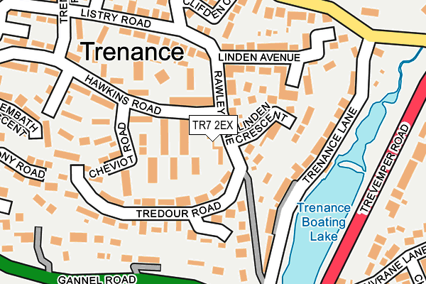 TR7 2EX map - OS OpenMap – Local (Ordnance Survey)
