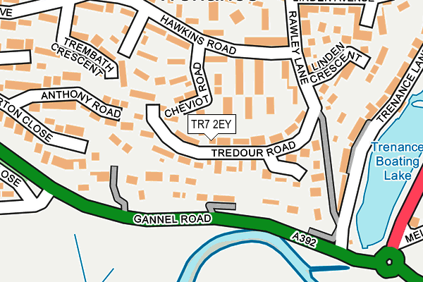 TR7 2EY map - OS OpenMap – Local (Ordnance Survey)