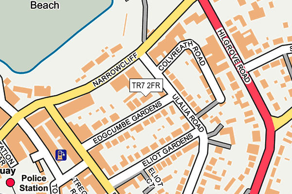 TR7 2FR map - OS OpenMap – Local (Ordnance Survey)