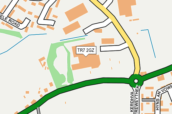 TR7 2GZ map - OS OpenMap – Local (Ordnance Survey)