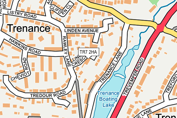 TR7 2HA map - OS OpenMap – Local (Ordnance Survey)