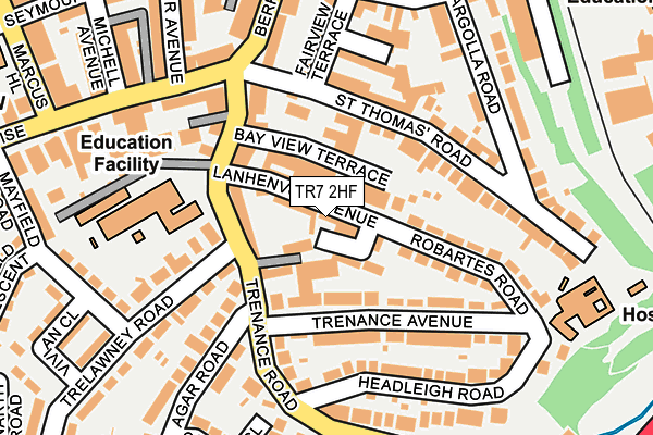 TR7 2HF map - OS OpenMap – Local (Ordnance Survey)