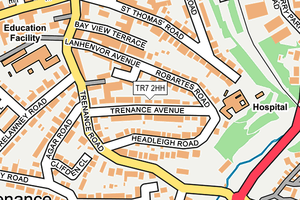 TR7 2HH map - OS OpenMap – Local (Ordnance Survey)
