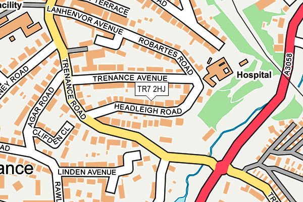 TR7 2HJ map - OS OpenMap – Local (Ordnance Survey)