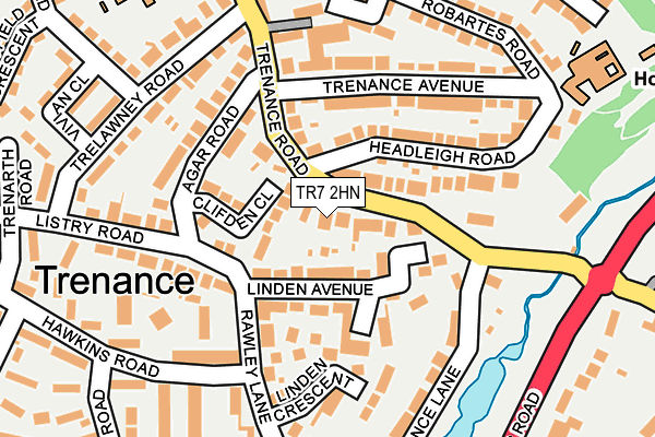 TR7 2HN map - OS OpenMap – Local (Ordnance Survey)