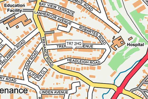 TR7 2HQ map - OS OpenMap – Local (Ordnance Survey)