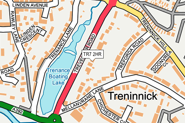 TR7 2HR map - OS OpenMap – Local (Ordnance Survey)