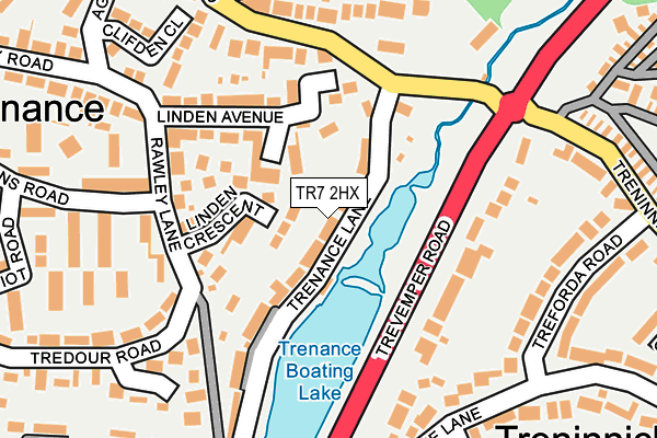 TR7 2HX map - OS OpenMap – Local (Ordnance Survey)