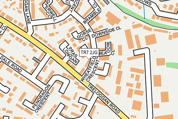 TR7 2JG map - OS OpenMap – Local (Ordnance Survey)