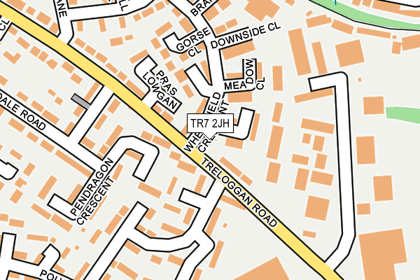 TR7 2JH map - OS OpenMap – Local (Ordnance Survey)