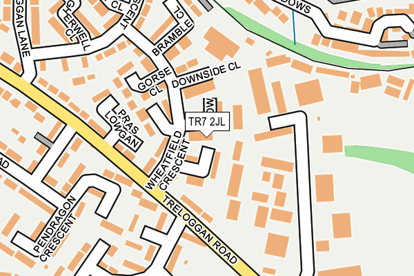 TR7 2JL map - OS OpenMap – Local (Ordnance Survey)