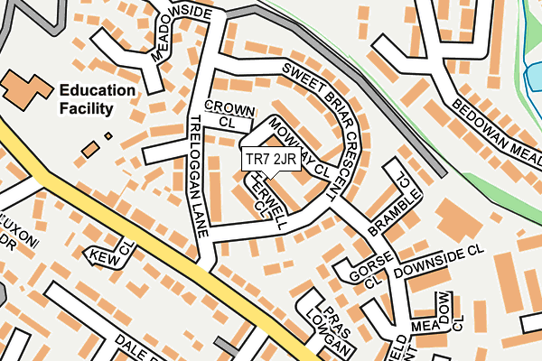 TR7 2JR map - OS OpenMap – Local (Ordnance Survey)