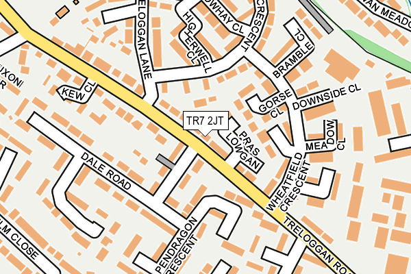 TR7 2JT map - OS OpenMap – Local (Ordnance Survey)
