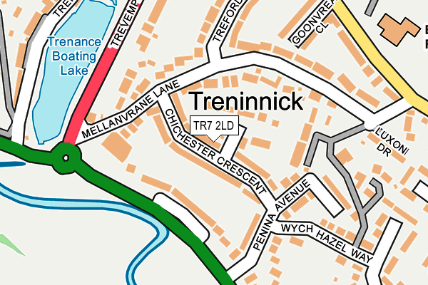 TR7 2LD map - OS OpenMap – Local (Ordnance Survey)