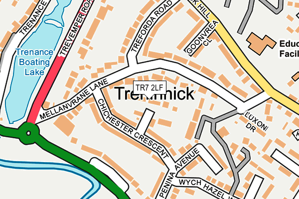 TR7 2LF map - OS OpenMap – Local (Ordnance Survey)