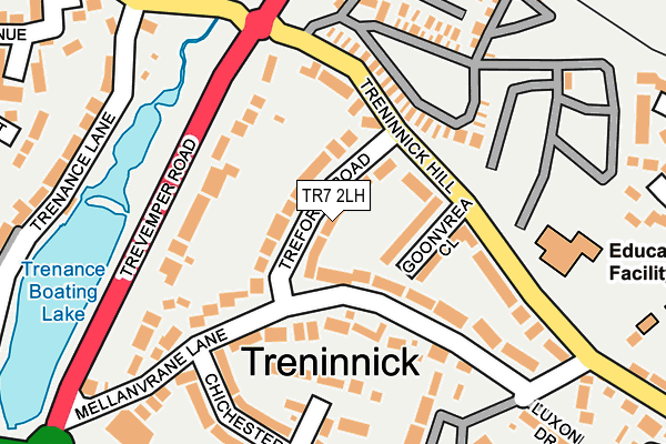 TR7 2LH map - OS OpenMap – Local (Ordnance Survey)
