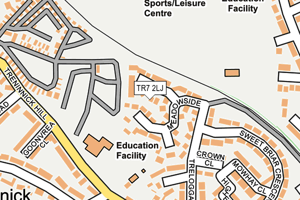 TR7 2LJ map - OS OpenMap – Local (Ordnance Survey)