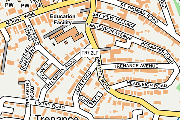 TR7 2LP map - OS OpenMap – Local (Ordnance Survey)