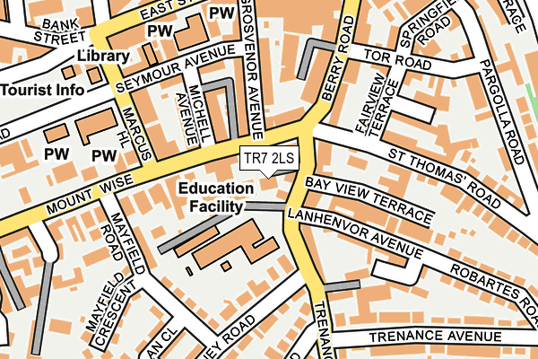 TR7 2LS map - OS OpenMap – Local (Ordnance Survey)