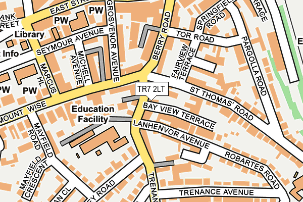 TR7 2LT map - OS OpenMap – Local (Ordnance Survey)