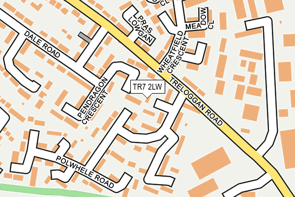 TR7 2LW map - OS OpenMap – Local (Ordnance Survey)