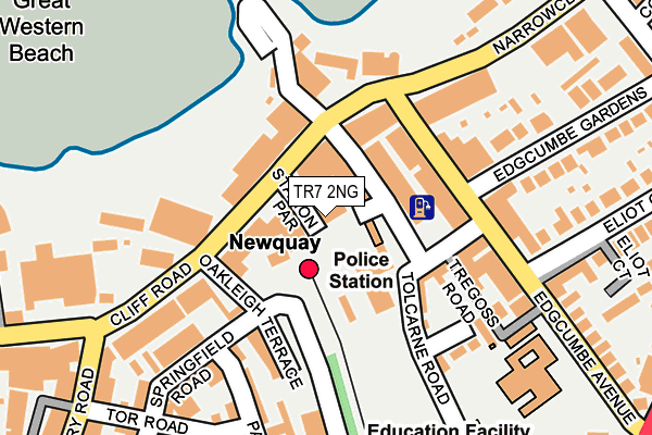 TR7 2NG map - OS OpenMap – Local (Ordnance Survey)