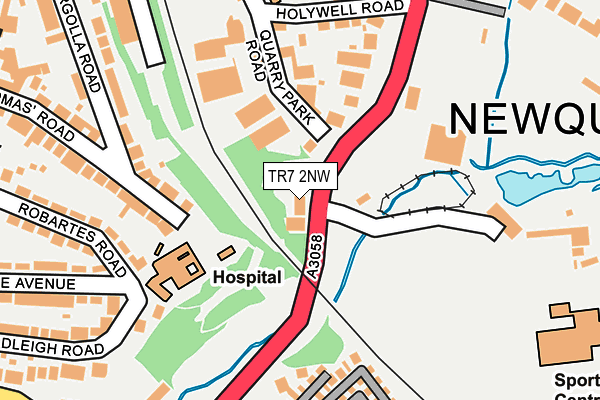 TR7 2NW map - OS OpenMap – Local (Ordnance Survey)
