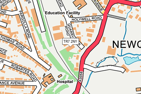 TR7 2NY map - OS OpenMap – Local (Ordnance Survey)