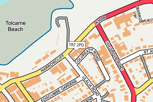 TR7 2PQ map - OS OpenMap – Local (Ordnance Survey)